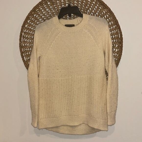 Banana Republic Italian yarn wool sweater cream size small - Picture 1 of 6